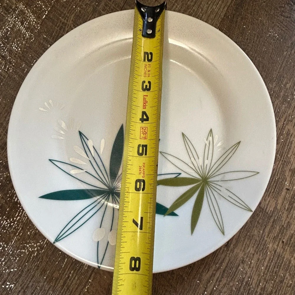 Pier 1 Kui Hua Porcelain Salad Plates Set of 4 Mid Century Modern Atomic 8